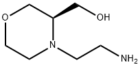 3-Morpholinemethanol, 4-(2-aminoethyl)-, (3R)- Struktur