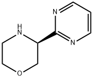 Morpholine, 3-(2-pyrimidinyl)-, (3S)- Struktur