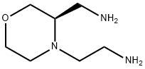 4-Morpholineethanamine, 3-(aminomethyl)-,(3R)- Struktur