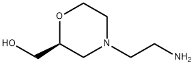 2-Morpholinemethanol,4-(2-aminoethyl)-,(2S)- Struktur