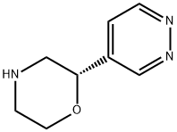 Morpholine, 2-(4-pyridazinyl)-, (2S)- Struktur