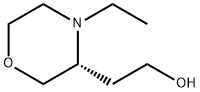 3-Morpholineethanol, 4-ethyl-, (3R)- Struktur