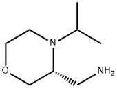 3-Morpholinemethanamine, 4-(1-methylethyl)-,(3R)- Struktur