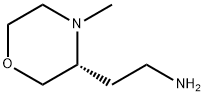 3-Morpholineethanamine, 4-methyl-, (3R)- Struktur