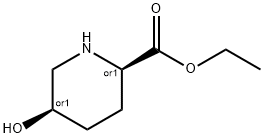 2-Piperidinecarboxylic acid, 5-hydroxy-, ethyl ester, (2R,5R)-rel- Struktur