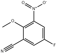 Benzonitrile, 5-fluoro-2-methoxy-3-nitro- Struktur