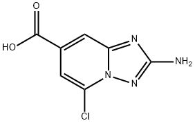 [1,2,4]Triazolo[1,5-a]pyridine-7-carboxylic acid, 2-amino-5-chloro- Struktur