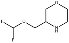 Morpholine, 3-[(difluoromethoxy)methyl]- Struktur