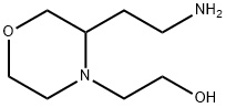 4-Morpholineethanol, 3-(2-aminoethyl)- Struktur