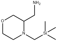 3-Morpholinemethanamine, 4-[(trimethylsilyl)methyl]- Struktur