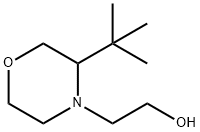 4-Morpholineethanol, 3-(1,1-dimethylethyl)- Struktur