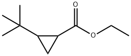 Cyclopropanecarboxylic acid, 2-(1,1-dimethylethyl)-, ethyl ester Struktur