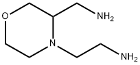 4-Morpholineethanamine, 3-(aminomethyl)- Struktur