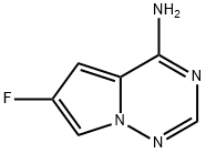 Pyrrolo[2,1-f][1,2,4]triazin-4-amine, 6-fluoro- Struktur