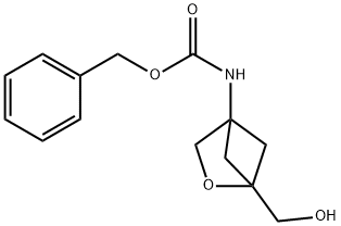 benzyl N-[1-(hydroxymethyl)-2-oxabicyclo[2.1.1]hexan-4-yl]carbamate Struktur