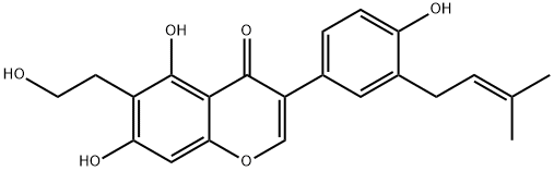 Derrisisoflavone J Struktur