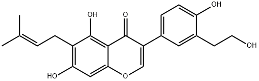 Derrisisoflavone K Struktur