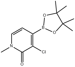 3-Chloro-1-methyl-2-oxo-1,2-dihydropyridine-4-boronic Acid Pinacol Ester Struktur