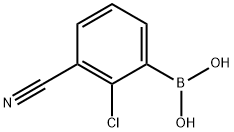 (2-Chloro-3-cyanophenyl)boronic acid Struktur