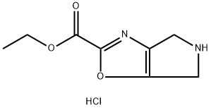 Ethyl 5,6-dihydro-4H-pyrrolo[3,4-d]oxazole-2-carboxylate hydrochloride Struktur