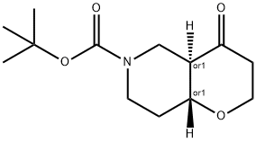 (Trans)-tert-butyl 4-oxohexahydro-2H-pyrano[3,2-c]pyridine-6(7H)-carboxylate 結(jié)構(gòu)式