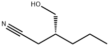 Hexanenitrile, 3-(hydroxymethyl)-, (3R)- Struktur