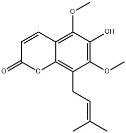 6-Hydroxycoumurrayin Struktur