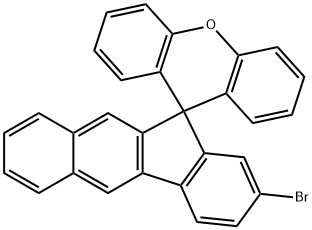 Spiro[11H-benzo[b]fluorene-11,9'-[9H]xanthene], 2-bromo- Struktur