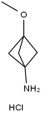 Bicyclo[1.1.1]pentan-1-amine, 3-methoxy-, hydrochloride (1:1) Struktur