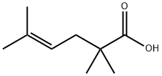 4-Hexenoic acid, 2,2,5-trimethyl- Struktur