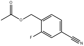 Benzonitrile, 4-[(acetyloxy)methyl]-3-fluoro- Struktur