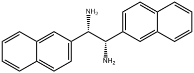 (1R,2R)-1,2-di(naphthalen-2-yl)ethane-1,2-diamine Struktur