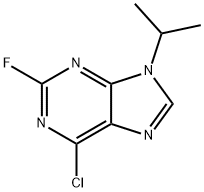 2-FLUORO-6-CHLORO-9-(1-METHYLETHYL)-9H-PURINE(WX130403) Struktur