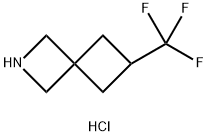 6-(trifluoromethyl)-2-azaspiro[3.3]heptane hydrochloride Struktur