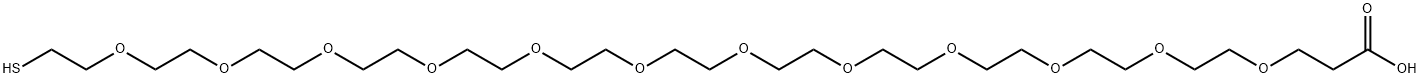 Thiol-PEG12-acid Struktur