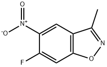 1,2-Benzisoxazole, 6-fluoro-3-methyl-5-nitro- Struktur