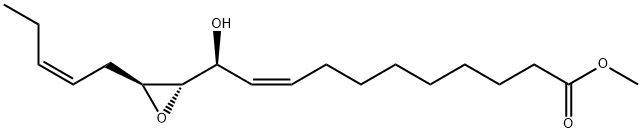 9-Undecenoic acid, 11-hydroxy-11-[(2S,3S)-3-(2Z)-2-penten-1-yl-2-oxiranyl]-, methyl ester, (9Z,11S)- Struktur