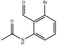 N-(3-Bromo-2-formylphenyl)acetamide Structure