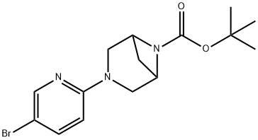 3-(5-溴吡啶-2-基)-3,6-二氮雜雙環(huán)[3.1.1]庚烷-6-羧酸叔丁酯, 2222757-10-8, 結(jié)構(gòu)式