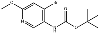 tert-Butyl (4-bromo-6-methoxypyridin-3-yl)carbamate Struktur