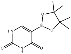 2,4(1H,3H)-Pyrimidinedione, 5-(4,4,5,5-tetramethyl-1,3,2-dioxaborolan-2-yl)- Struktur