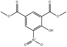 1,3-Benzenedicarboxylic acid, 4-hydroxy-5-nitro-, 1,3-dimethyl ester Struktur