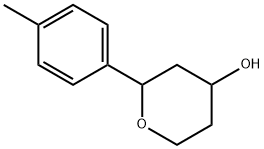 2-(4-methylphenyl)oxan-4-ol Struktur