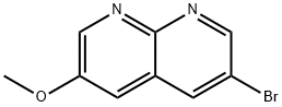 1,8-Naphthyridine, 3-bromo-6-methoxy- Struktur