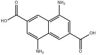 2,6-Naphthalenedicarboxylic acid, 4,8-diamino- Struktur