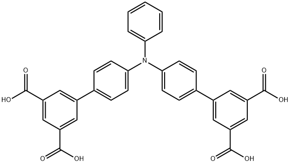 4',4'''-(phenylazanediyl)bis(([1,1'-biphenyl]-3,5-dicarboxylic acid)) Struktur