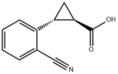 2-(2-cyanophenyl)cyclopropane-1-carboxylic acid Struktur