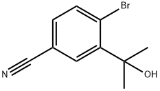 Benzonitrile, 4-bromo-3-(1-hydroxy-1-methylethyl)- Struktur