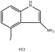 4-fluoro-1H-indol-3-amine hydrochloride Struktur