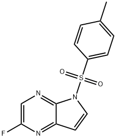 2-fluoro-5-tosyl-5H-pyrrolo[2,3-b]pyrazine Struktur